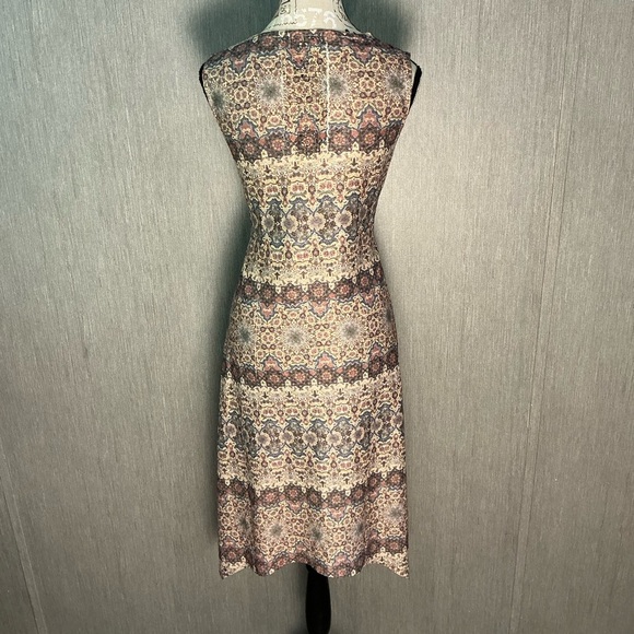 NWOT ONE WORLD Multicolor Midi Dress Size Medium - Picture 6 of 12